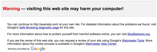 gmail link upozorenje